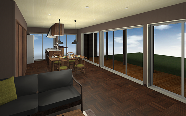 プラン　ファミリア　フラット内装イメージ